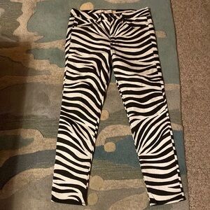 EUC Nili Lotan High Rise zebra jeans sz 30